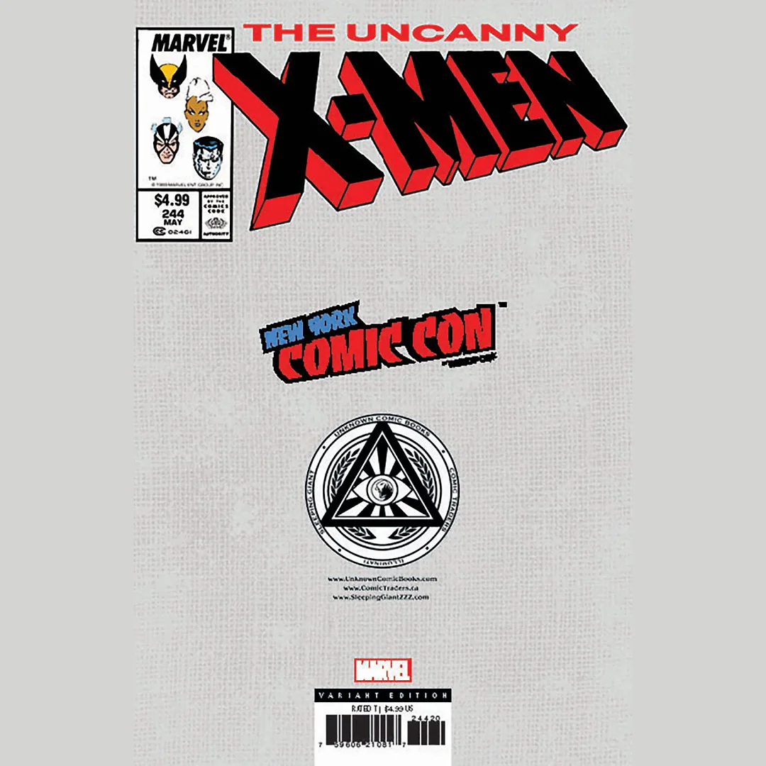 [Foil] Uncanny X-Men #244 Facsimile Unknown Comics Nathan Szerdy Exclusive Virgin Nycc 2024 Var (10/23/2024)