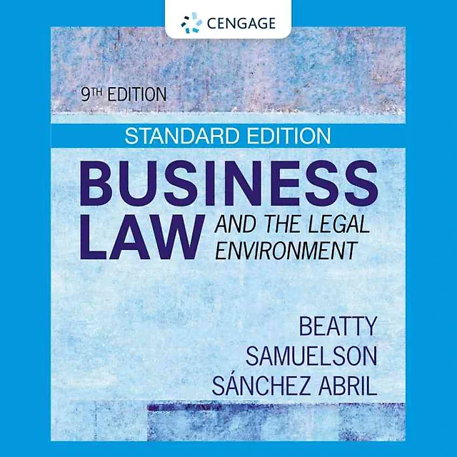 Business Law and the Legal Environment Standard Edition 9th Edition