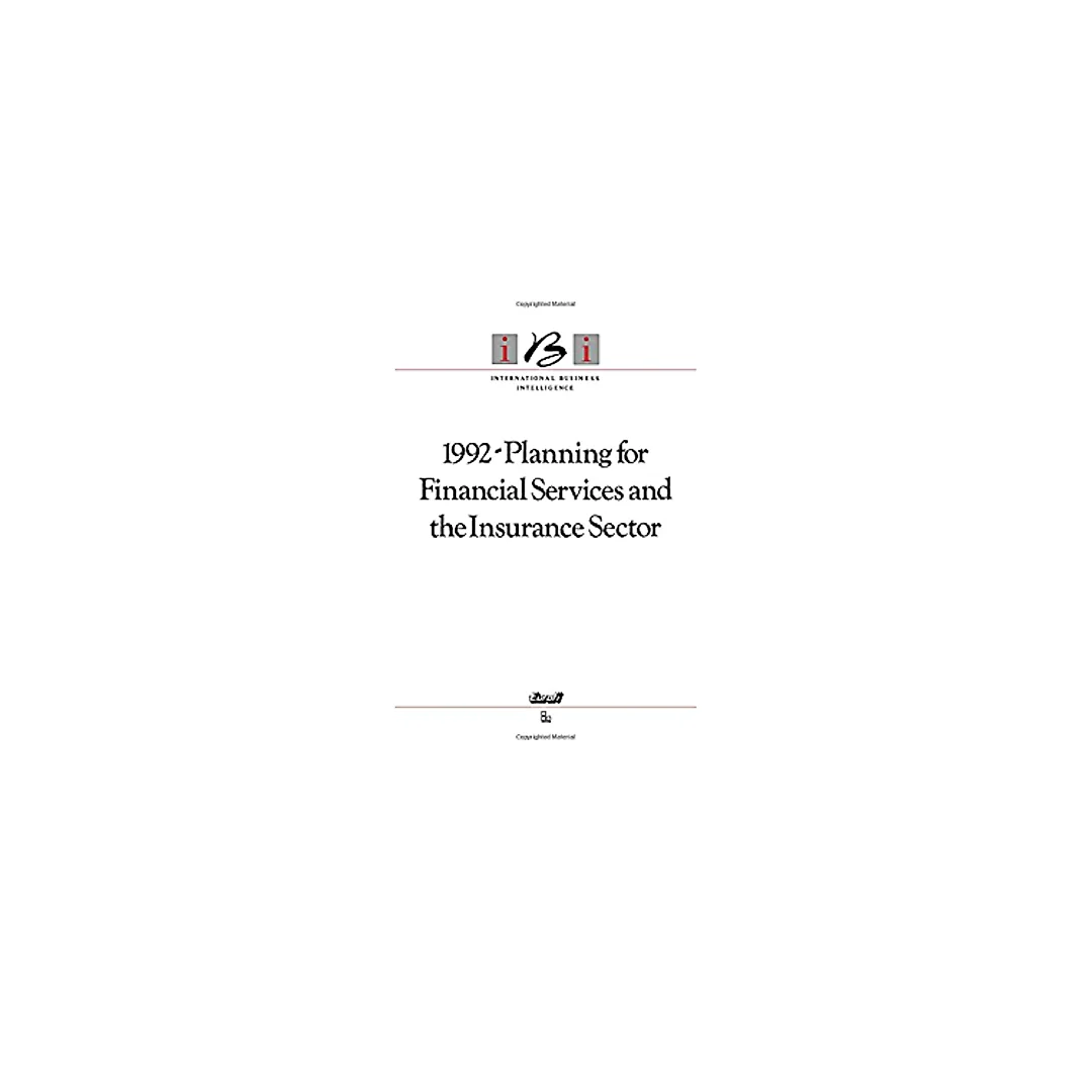 1992-Planning for Financial Services and the Insurance Sector