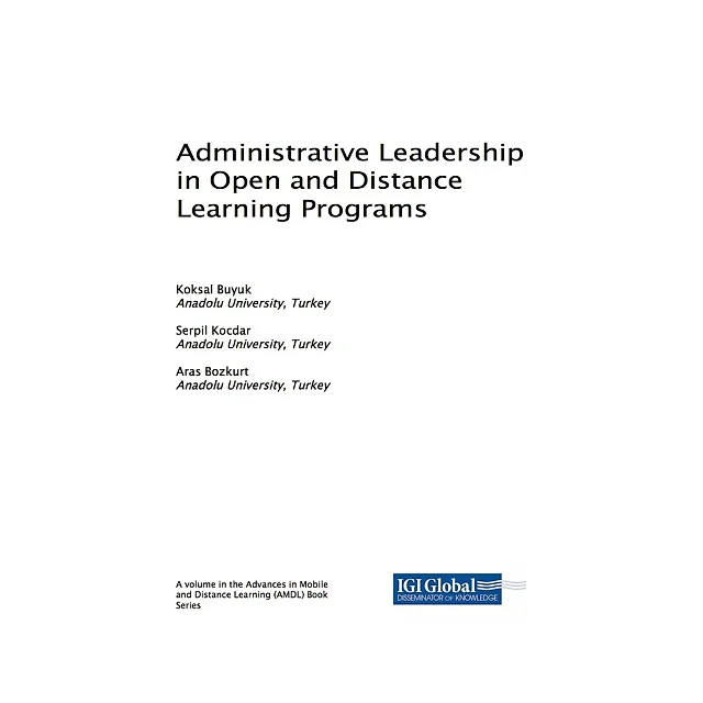Administrative Leadership in Open and Distance Learning Programs
