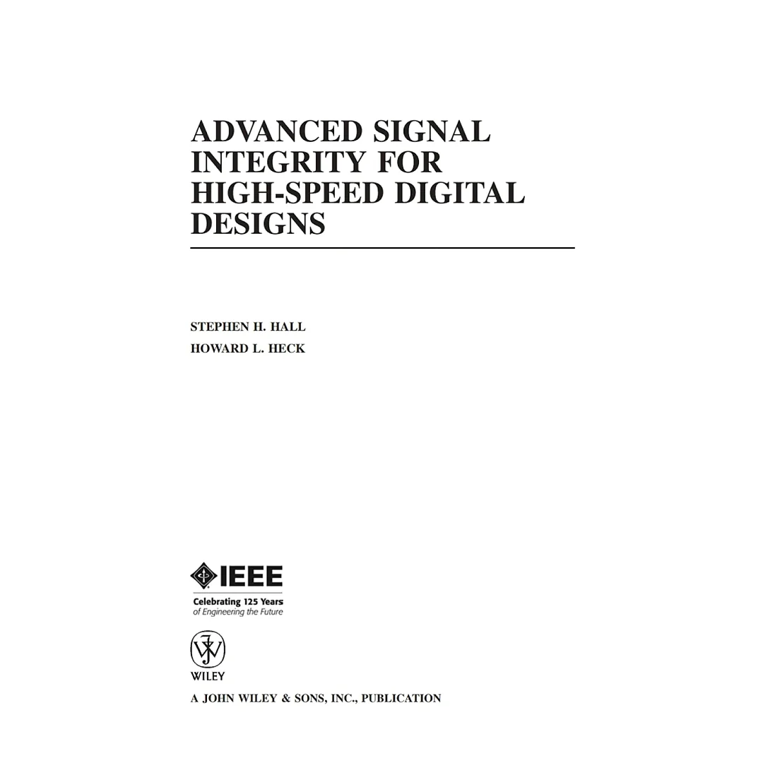 Advanced Signal Integrity for High-Speed Digital Designs