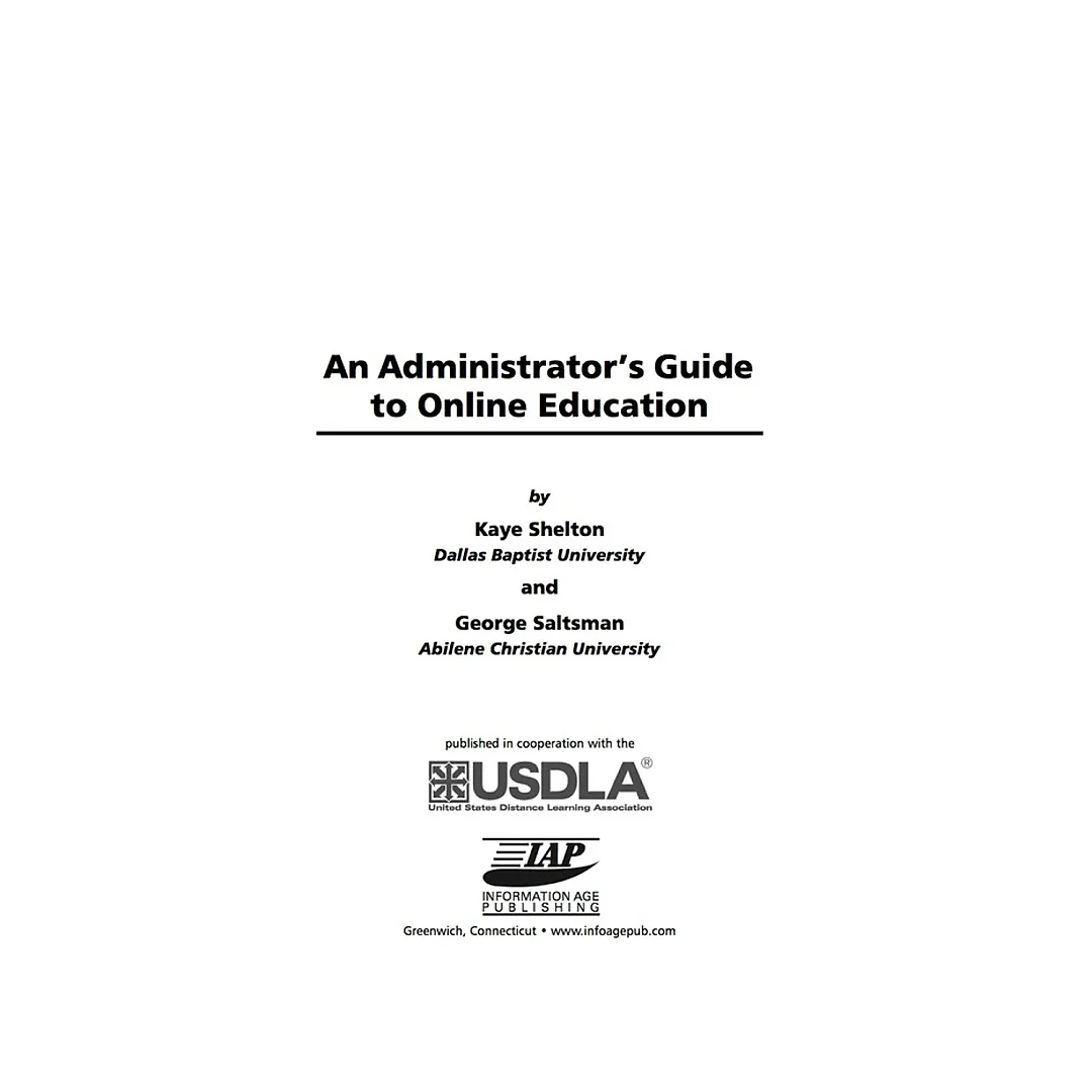 An Administrator's Guide to Online Education