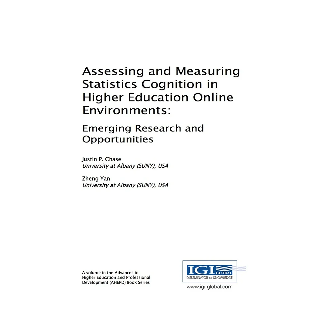 Assessing and Measuring Statistics Cognition in Higher Education Online Environments
