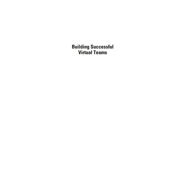 Building Successful Virtual Teams