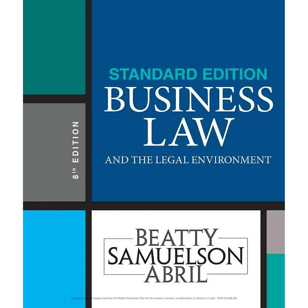 Business Law and the Legal Environment Standard Edition 8th Edition