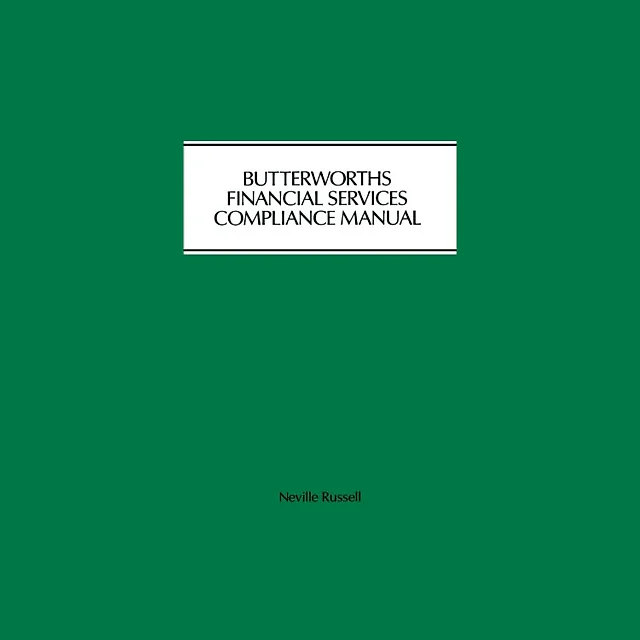 Butterworths Financial Services Compliance Manual