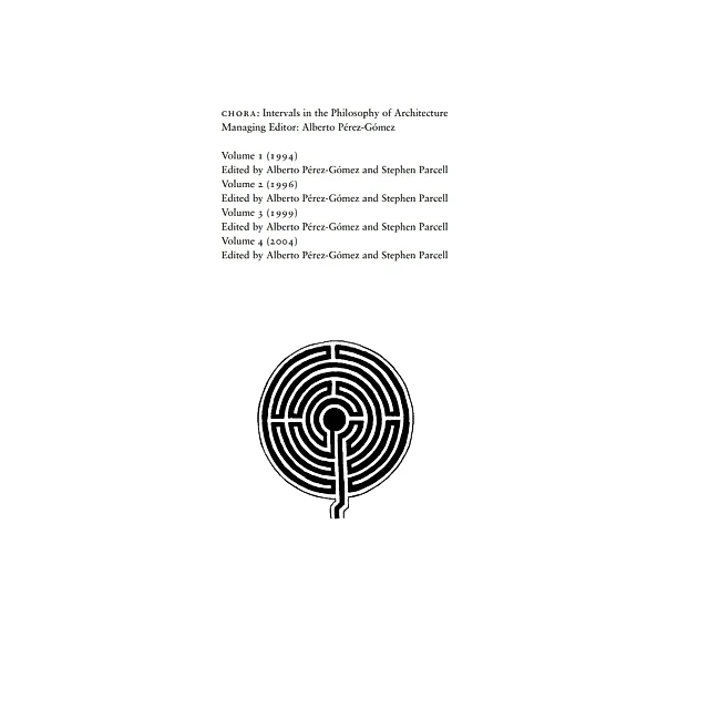 Chora 4: Intervals in the Philosophy of Architecture
