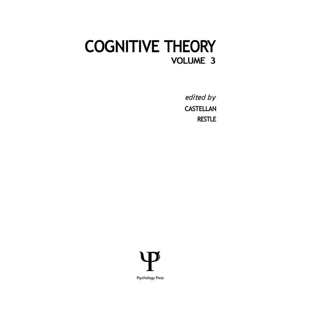 Cognitive Theory: Volume 3