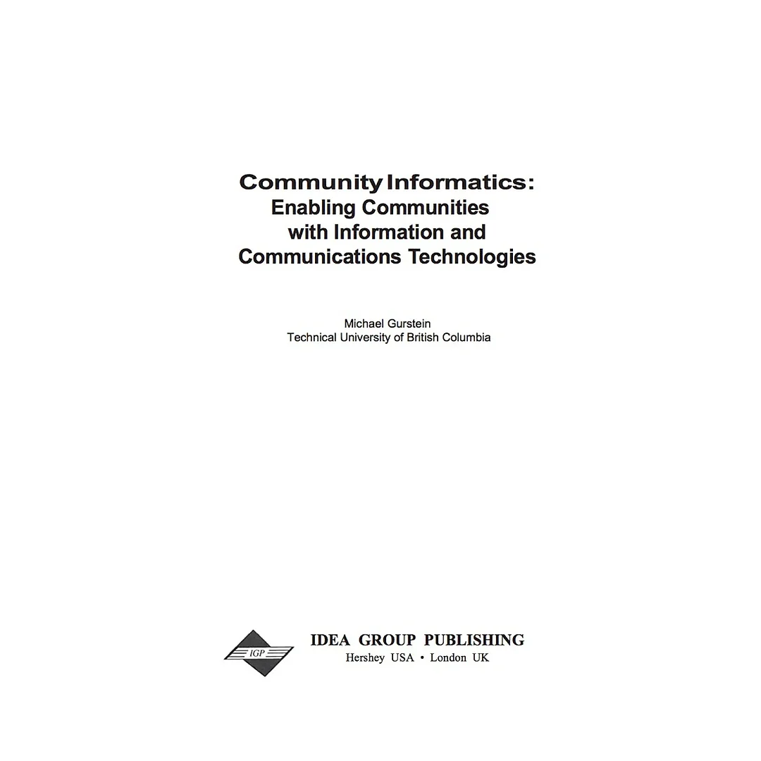 Community Informatics