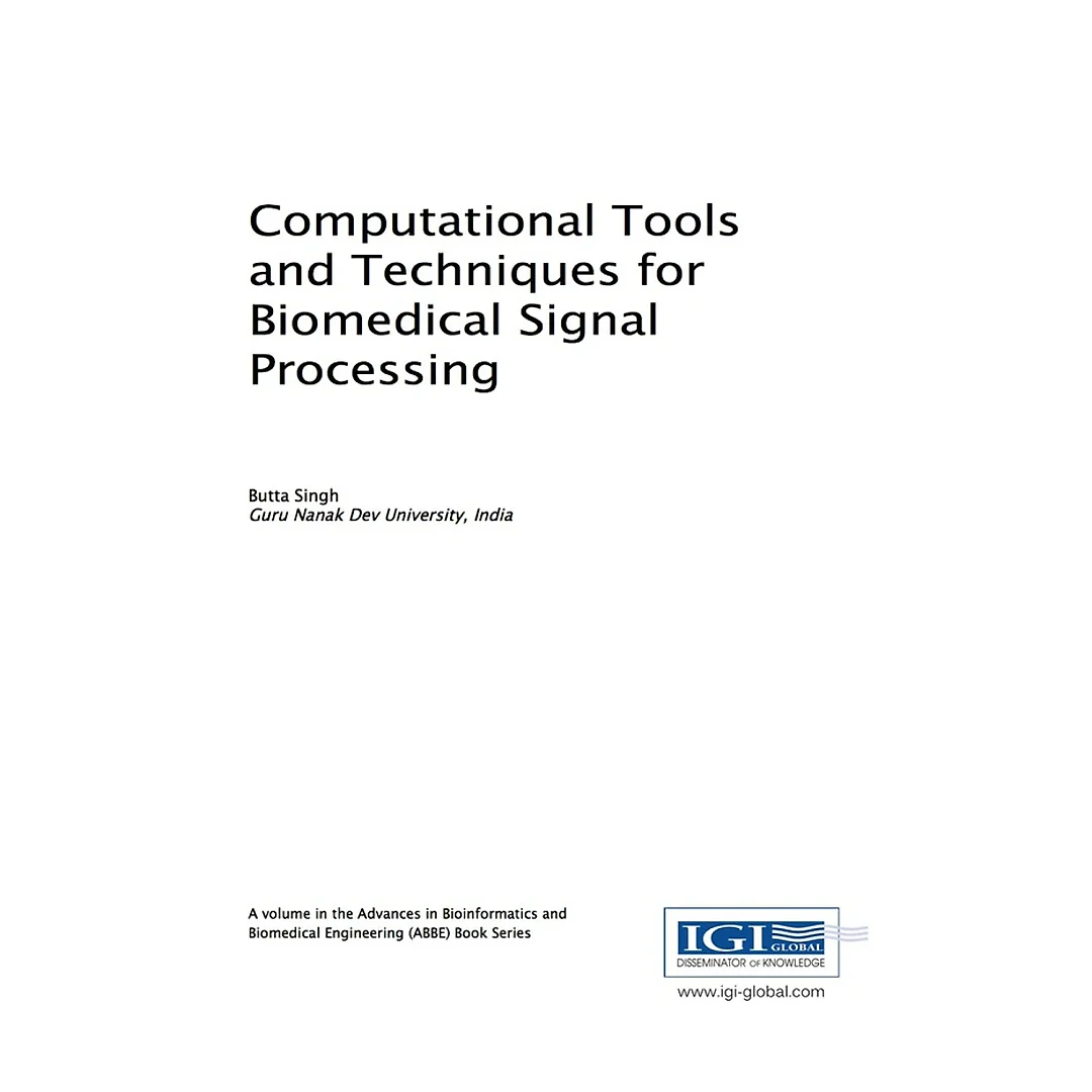 Computational Tools and Techniques for Biomedical Signal Processing