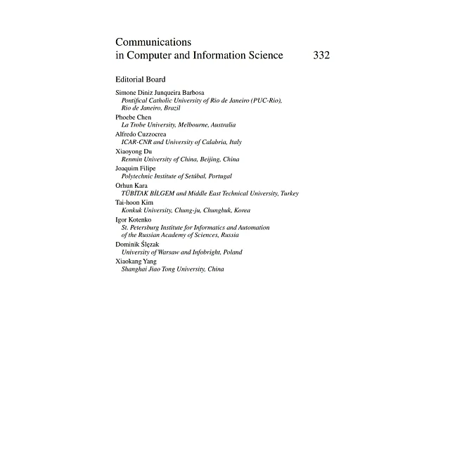 Contemporary Research on E-business Technology and Strategy: International Conference, iCETS 2012, Tianjin, China, August 29-31, 2012, Revised Selected Papers