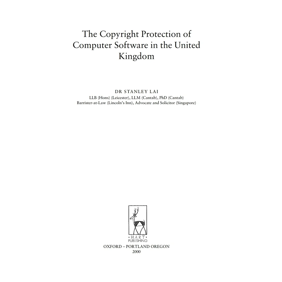 Copyright Protection of Computer Software in the United Kingdom