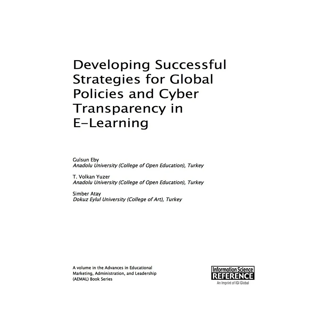 Developing Successful Strategies for Global Policies and Cyber Transparency in E-Learning