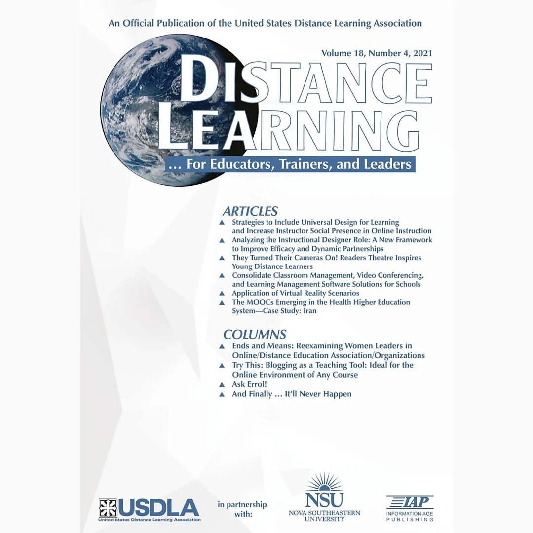 Distance Learning: Volume 18 #4