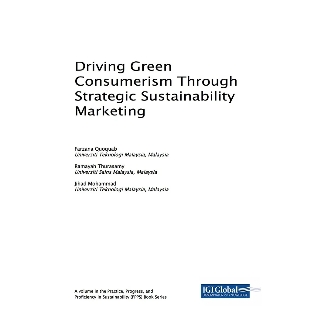 Driving Green Consumerism Through Strategic Sustainability Marketing
