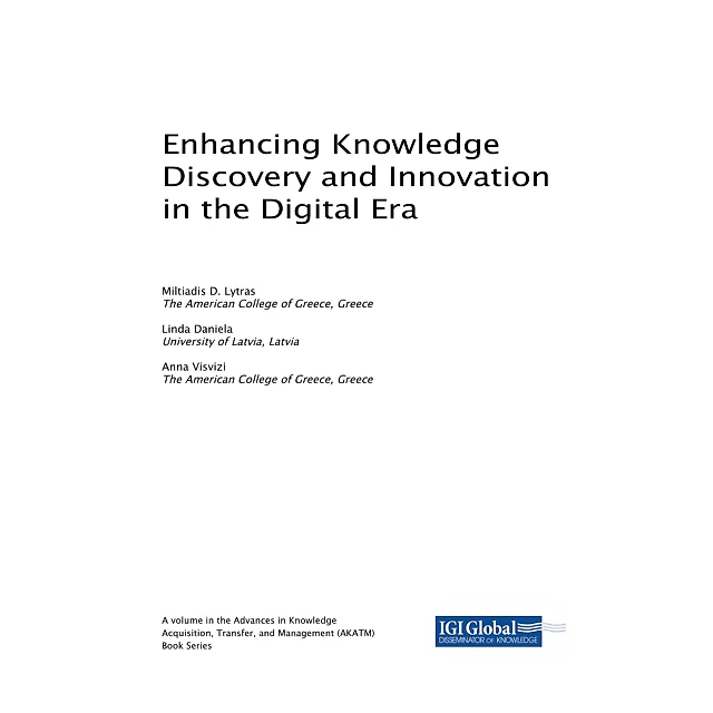 Enhancing Knowledge Discovery and Innovation in the Digital Era