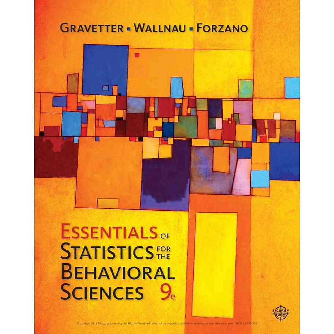 Essentials of Statistics for The Behavioral Sciences 9th Edition