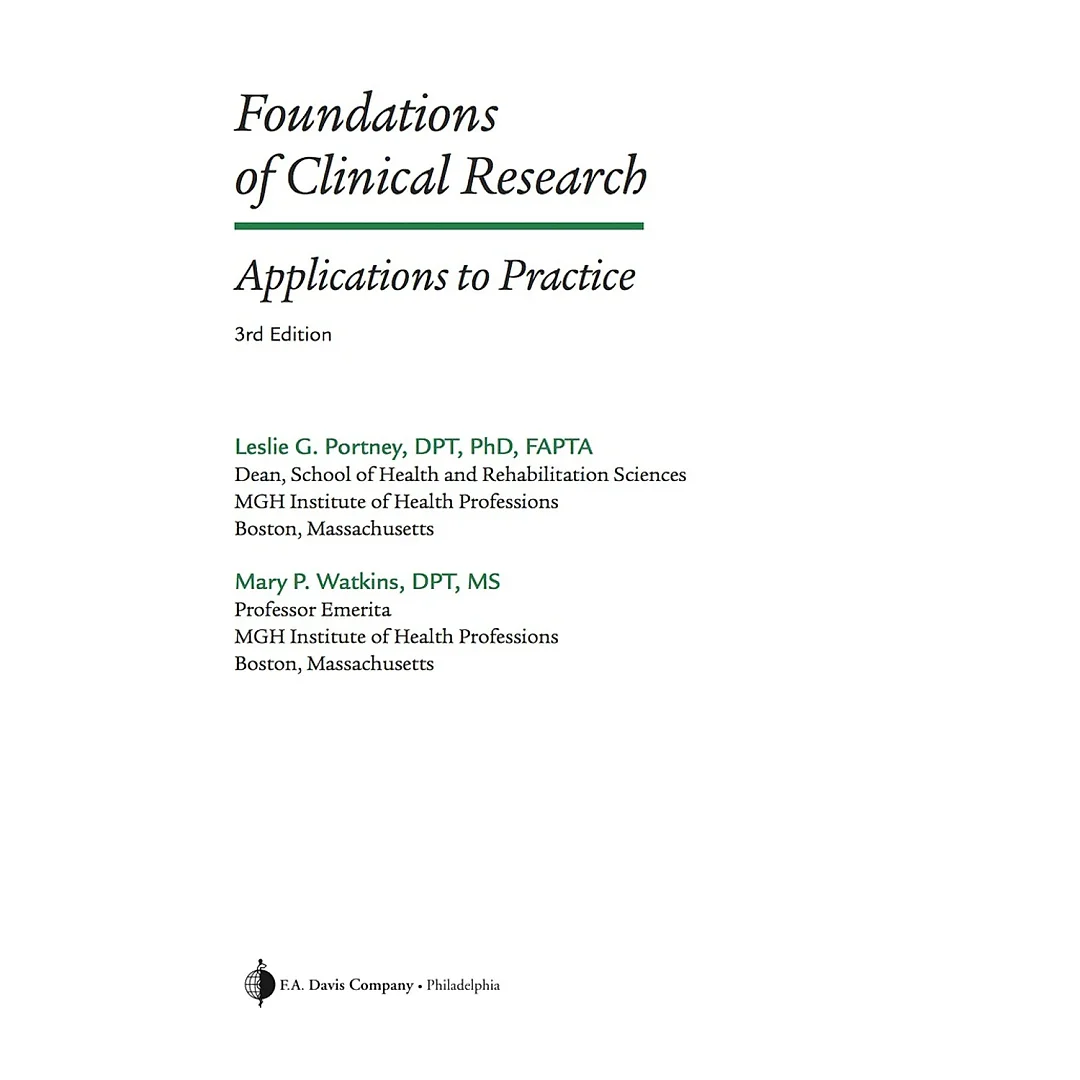 Foundations of Clinical Research 3rd Edition