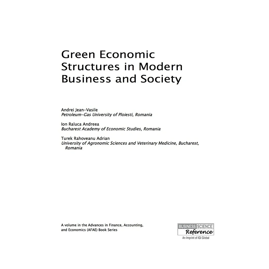 Green Economic Structures in Modern Business and Society