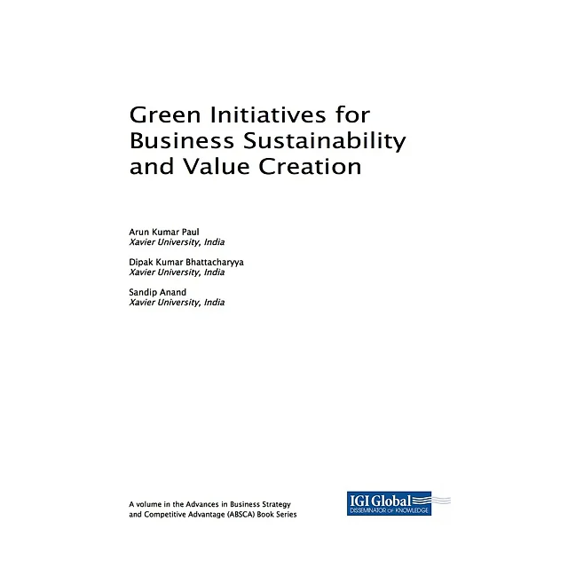 Green Initiatives for Business Sustainability and Value Creation