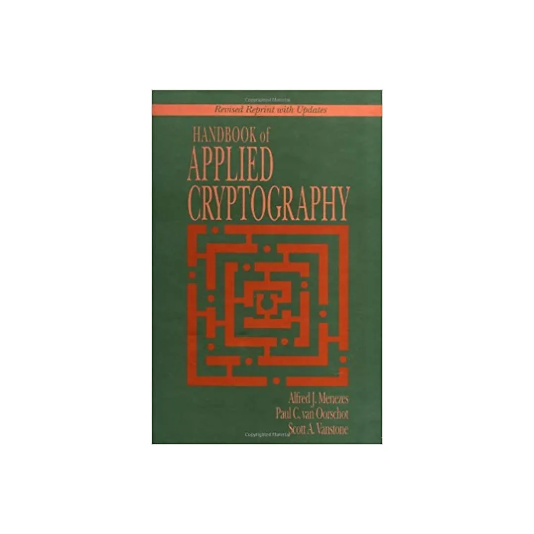 Handbook of Applied Cryptography