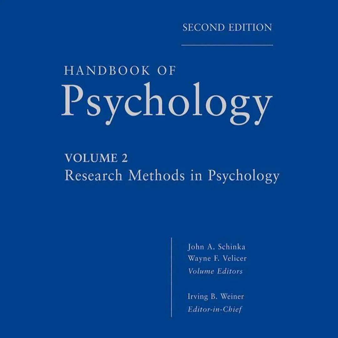 Handbook of Psychology, Research Methods in Psychology, 2nd Edition