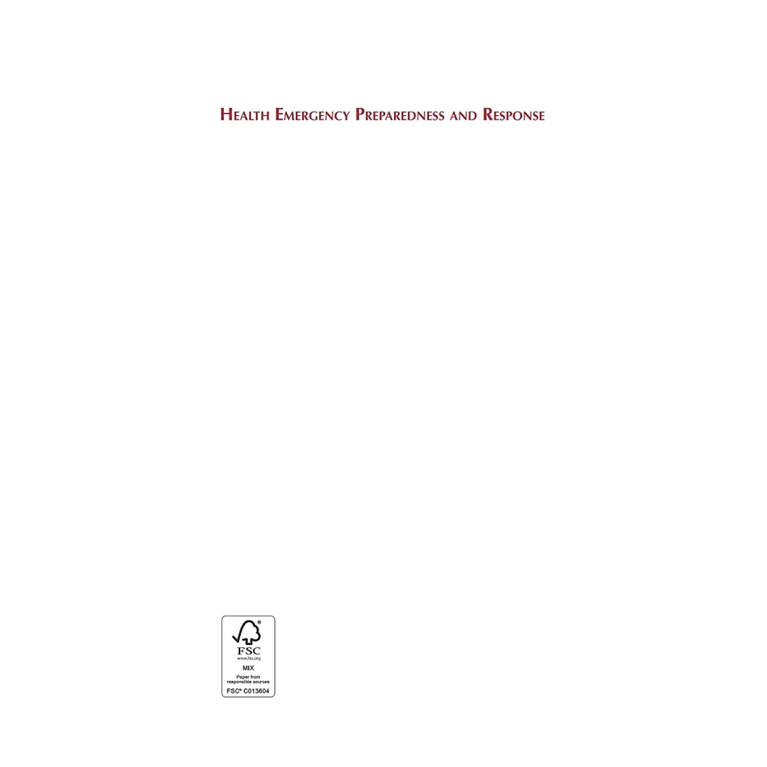 Health Emergency Preparedness and Response