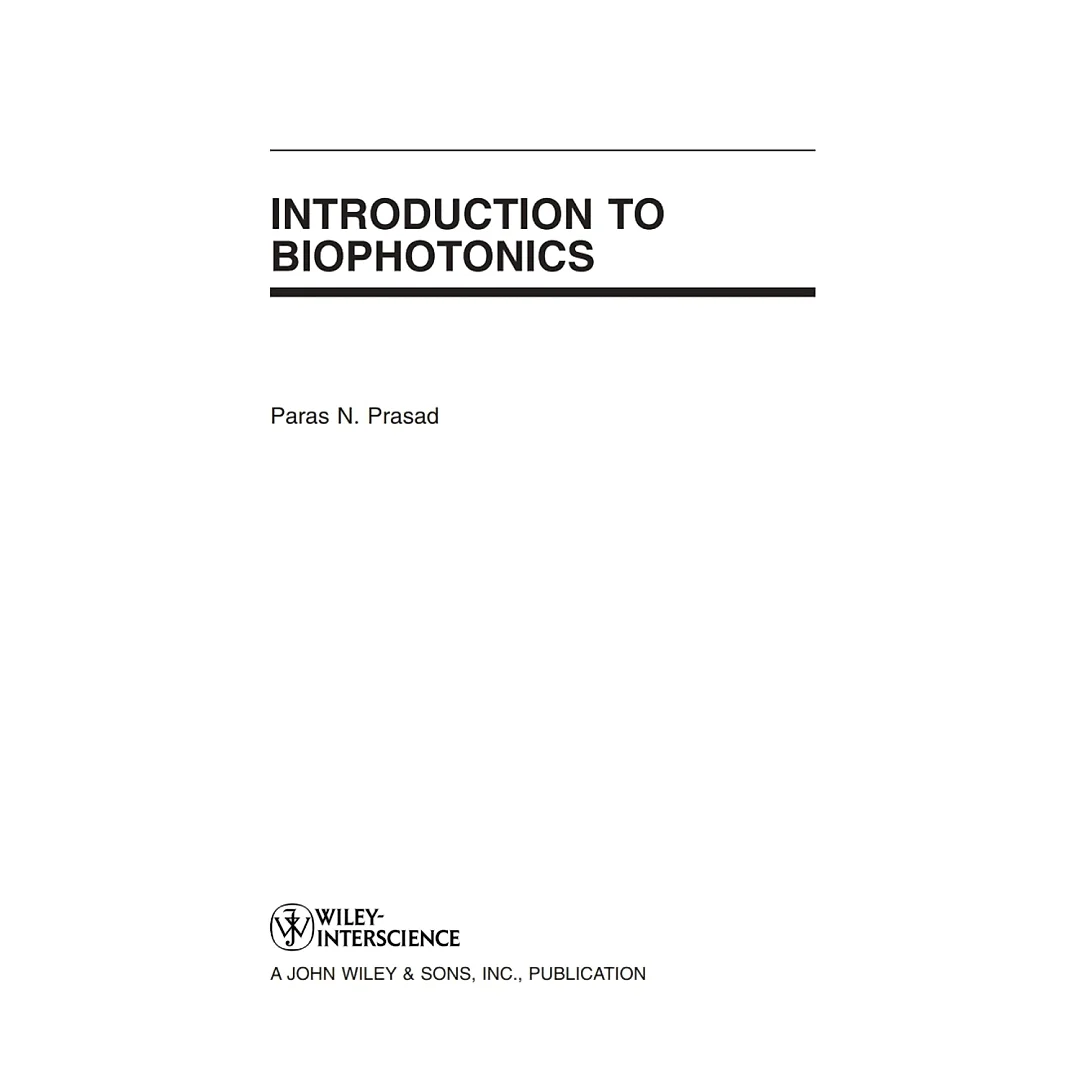 Introduction to Biophotonics