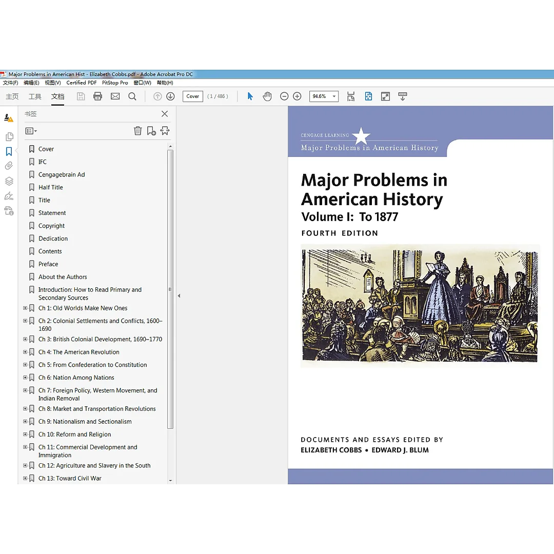Major Problems in American History, Volume I: 1 4th Edition
