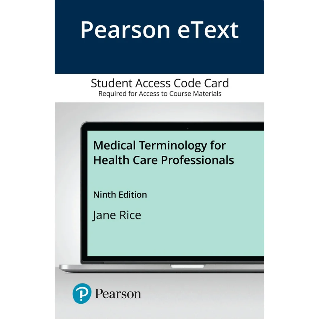 Medical Terminology for Health Care Professionals