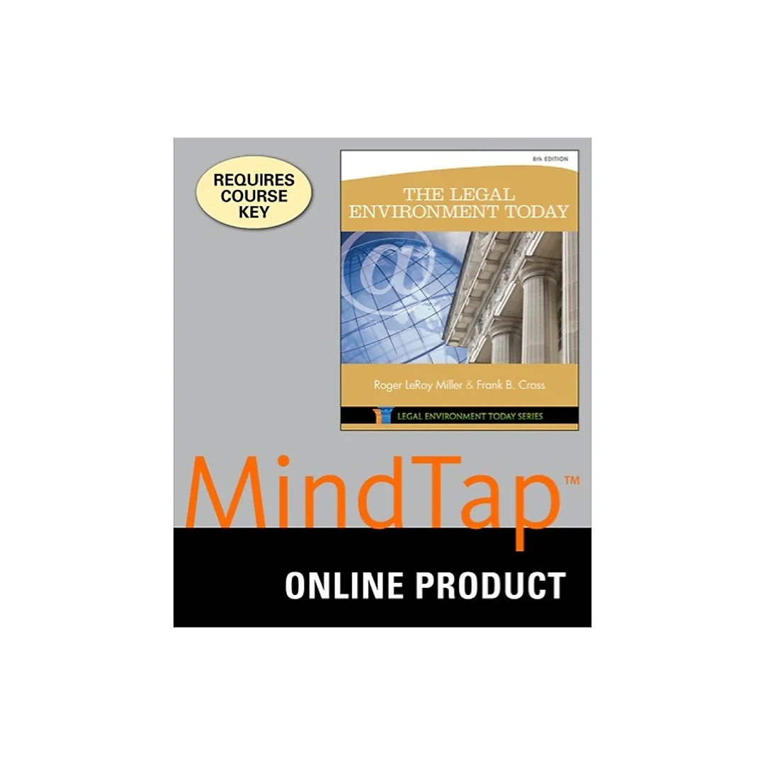 MindTap Business Law for Miller/Cross' The Legal Environment Today for Miller/Cross' The Legal Environment Today, 8th Edition, [Instant Access], 1 term (6 months)