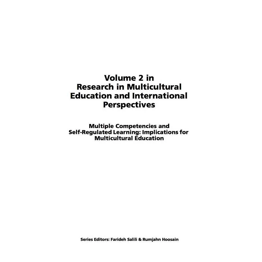 Multiple Competencies and Self-regulated Learning: Implications for Multicultural Education