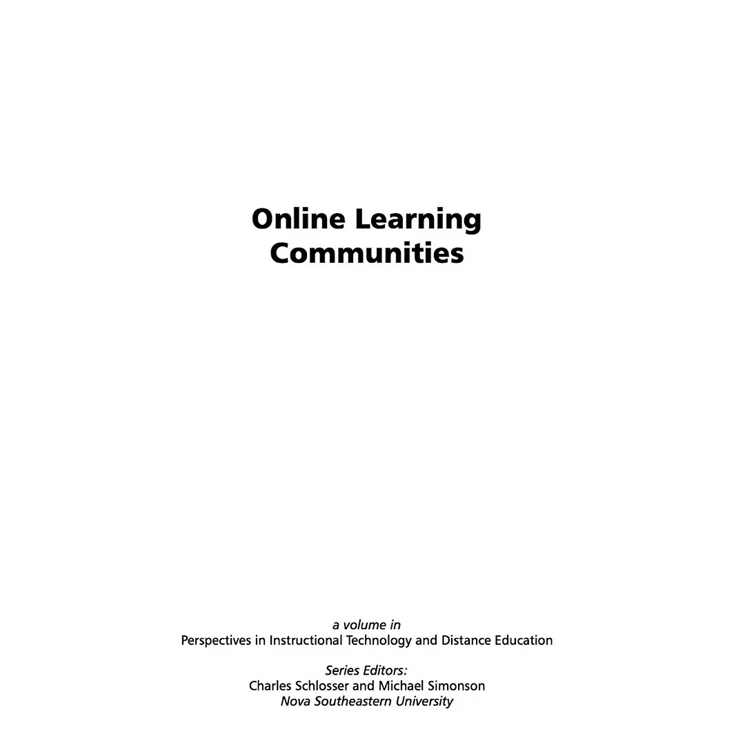 Online Learning Communities
