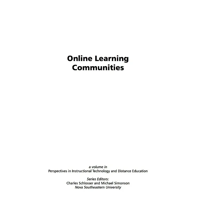 Online Learning Communities