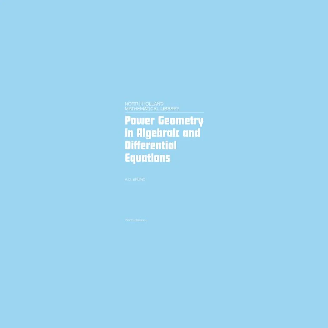 Power Geometry in Algebraic and Differential Equations