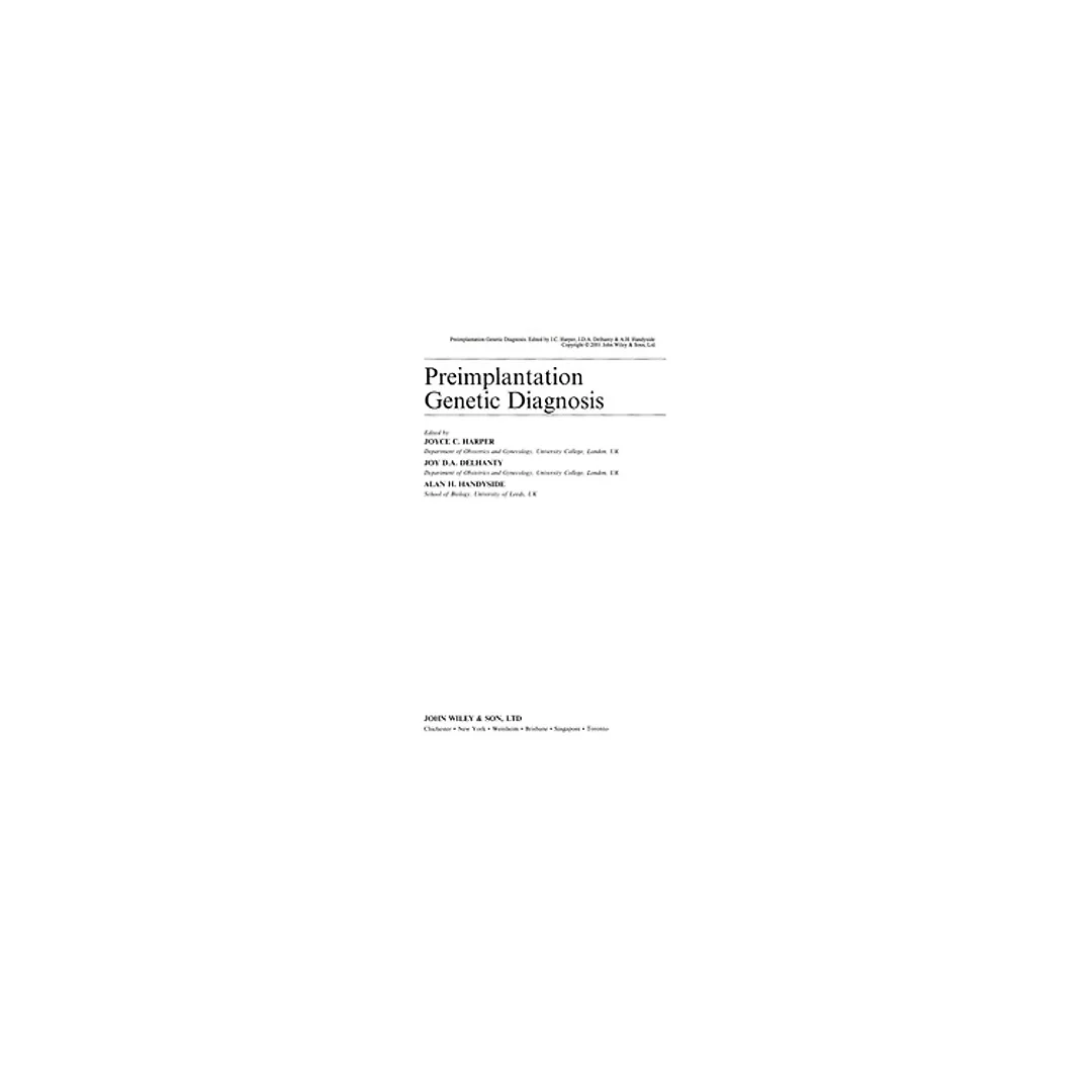 Preimplantation Genetic Diagnosis