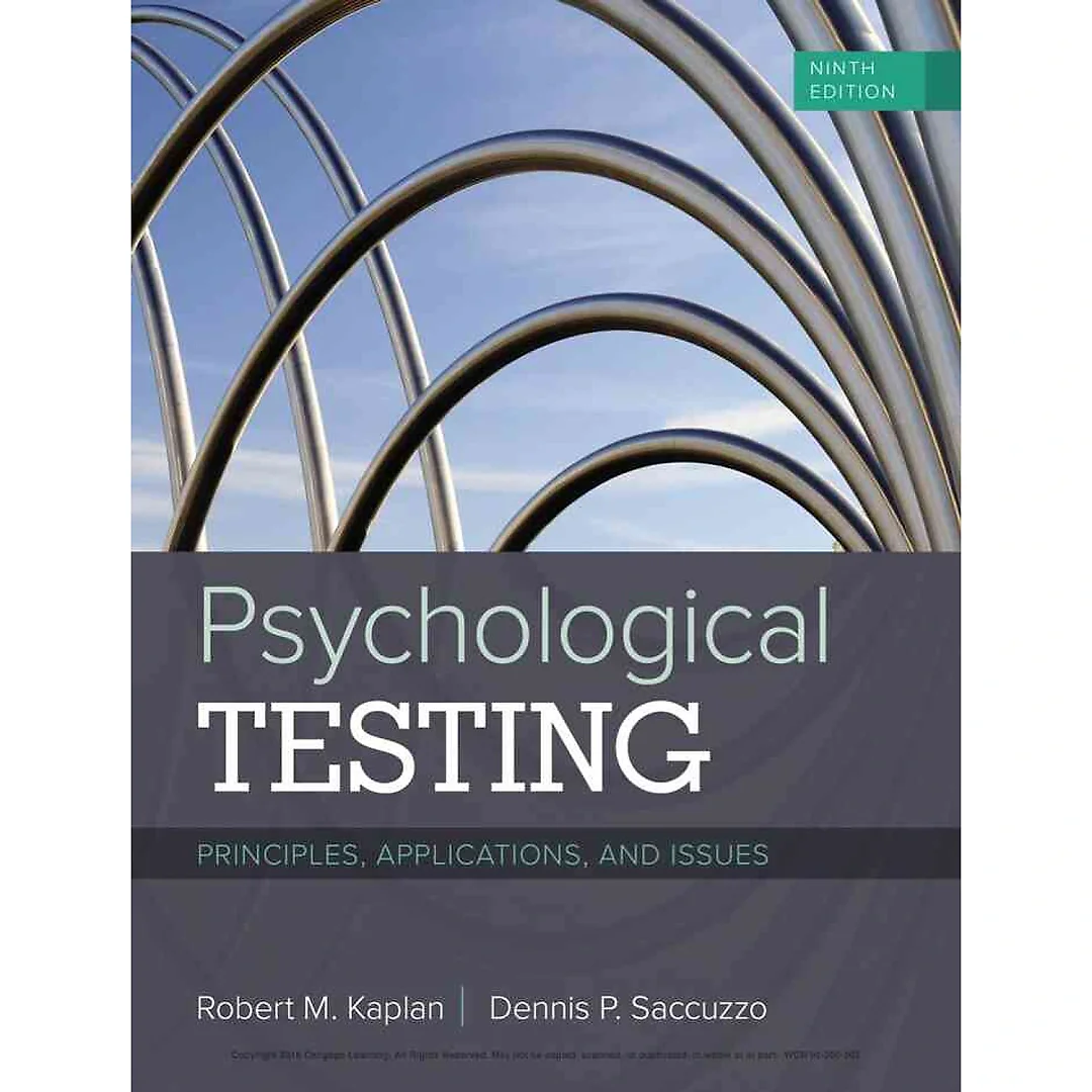 Psychological Testing: Principles Applications and Issues 9th Edition