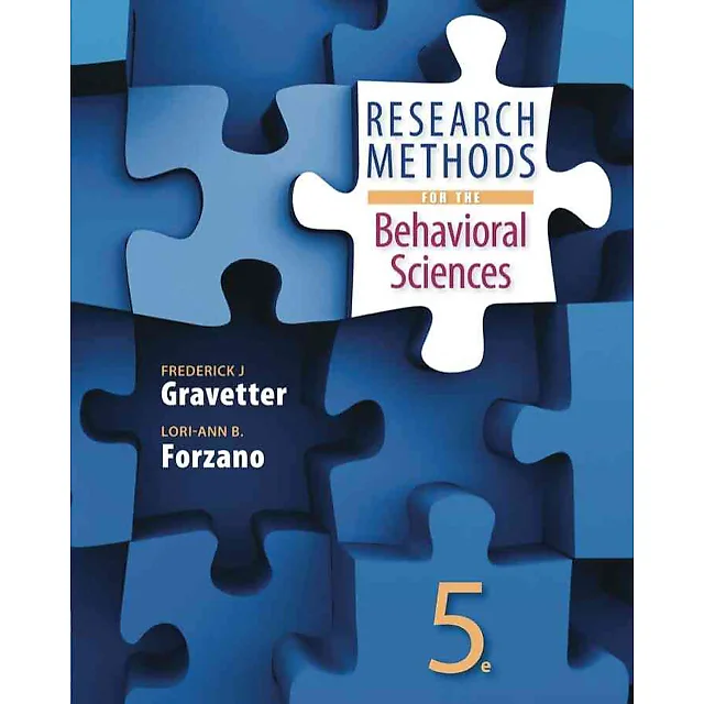 Research Methods for the Behavioral Sciences 5th Edition