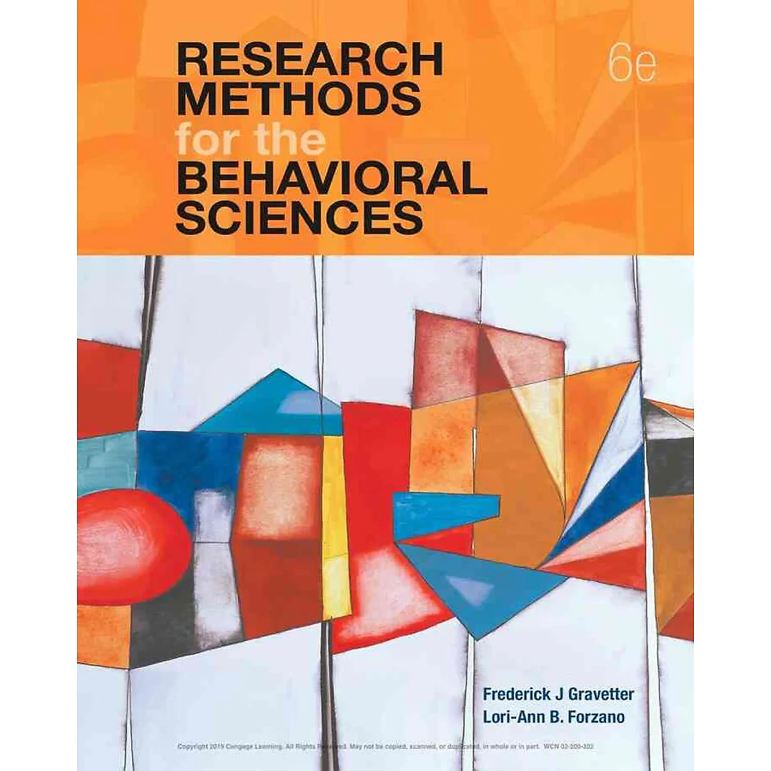 Research Methods for the Behavioral Sciences 6th Edition