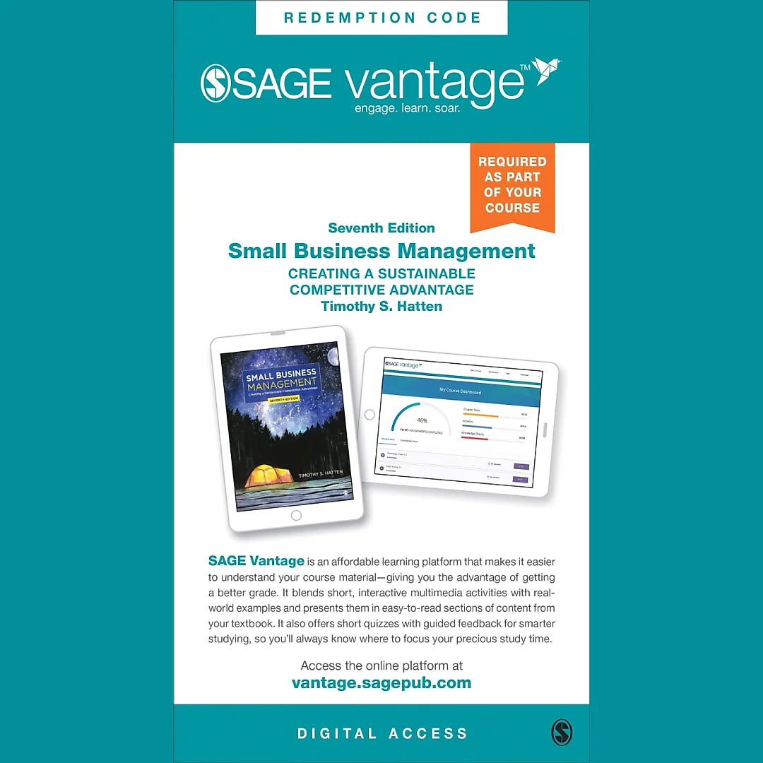 SAGE Vantage: Small Business Management: Creating a Sustainable Competitive Advantage