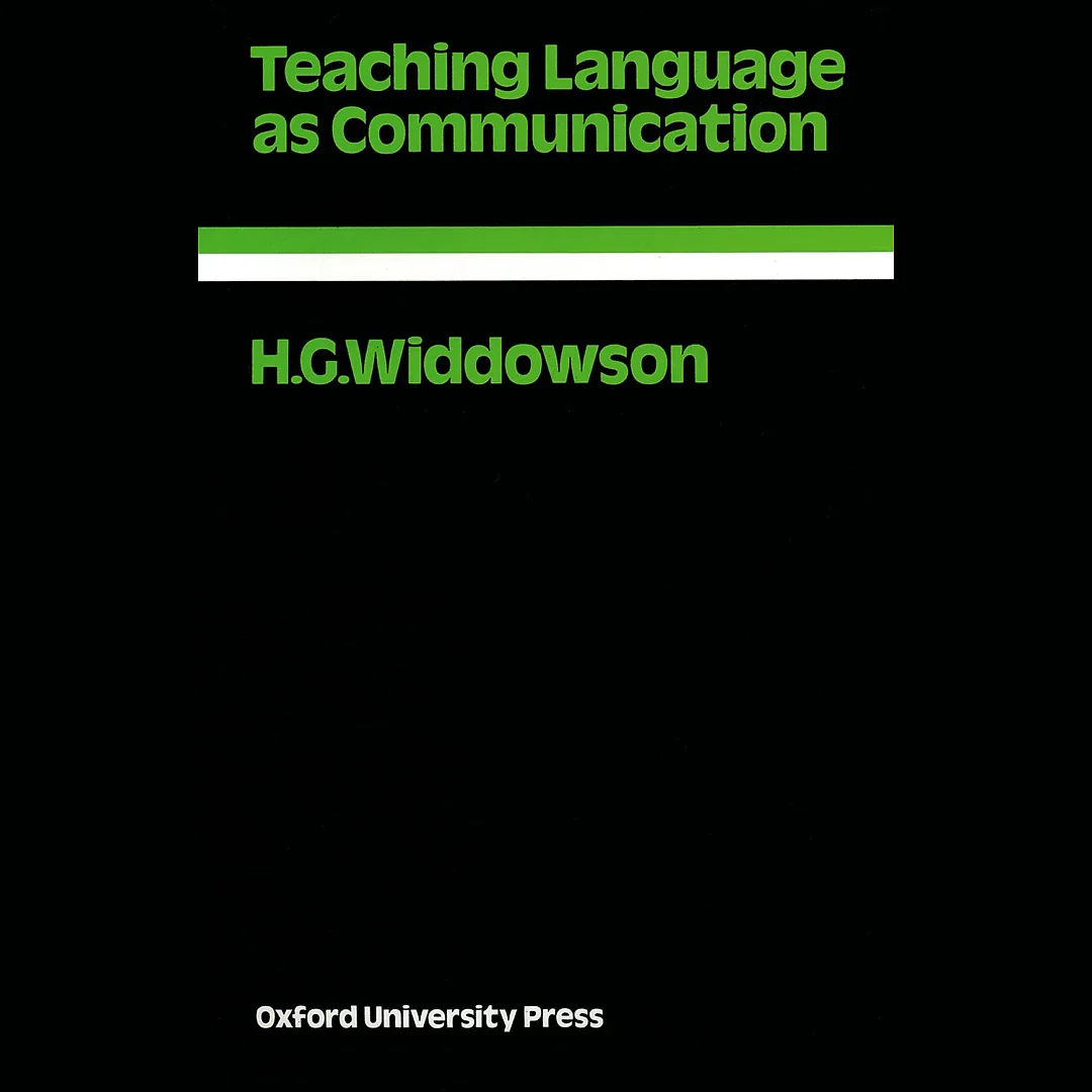 Teaching Language as Communication - Oxford Applied Linguistics