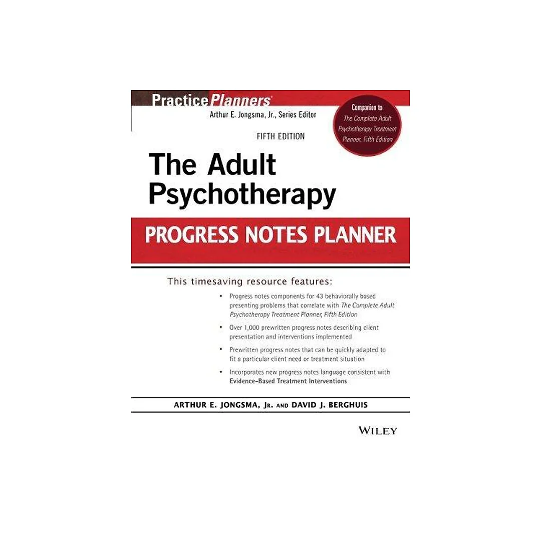 The Adult Psychotherapy Progress Notes Planner 5Th Edition