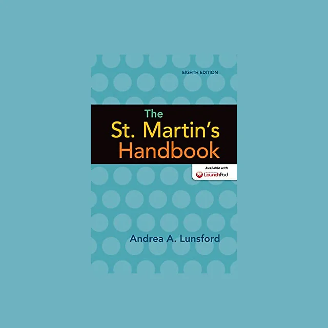 The St Martins Handbook 8th by Andrea A Lunsford