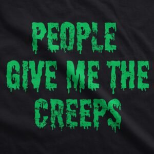 Alternative view of People Give Me The Creeps Crew Neck Sweatshirt