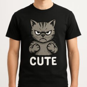 Cute Cat T-Shirt - Funny Graphic Tee for Cat Lovers - Cool Party Outfit