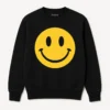 Funny Sweatshirt with Big Smiling Face Graphic - Cozy and Stylish
