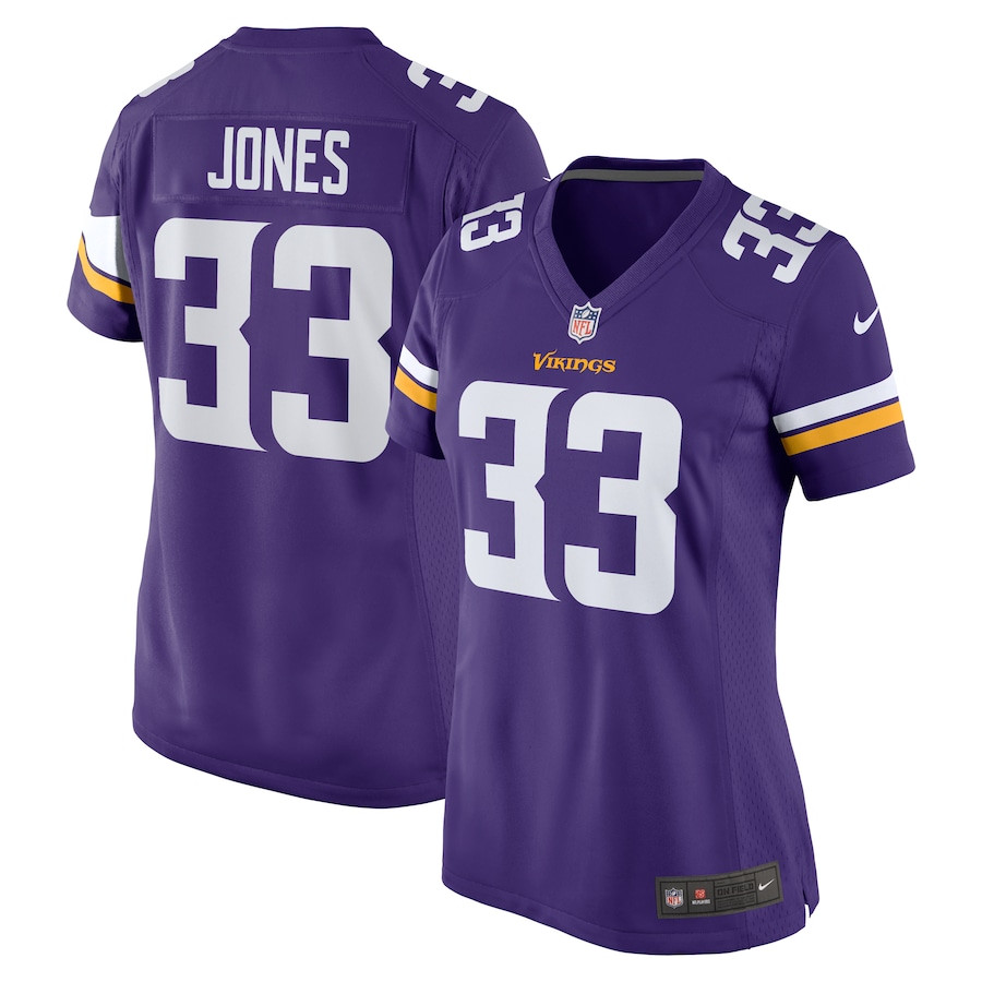 Aaron Jones 33 Minnesota Vikings Women's Game Jersey - Purple JS4910 nicesnker
