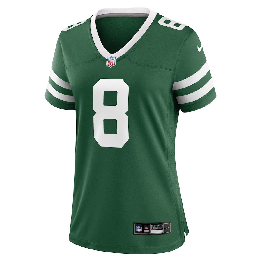 Alternative view of Aaron Rodgers 8 New York Jets Game Women Jersey - Legacy Green JS1131 nicesnker