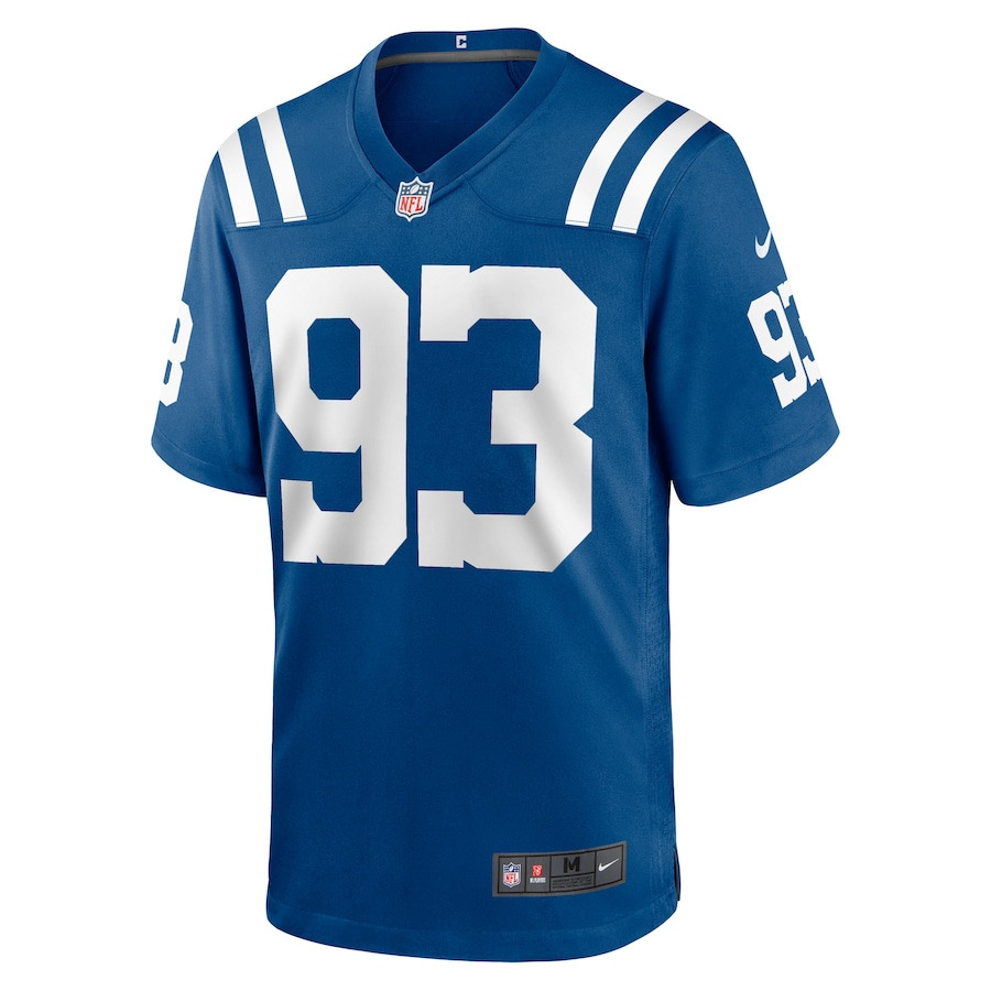 Alternative view of Adam Gotsis 93 Indianapolis Colts Team Game Men Jersey - Royal JS1785 nicesnker