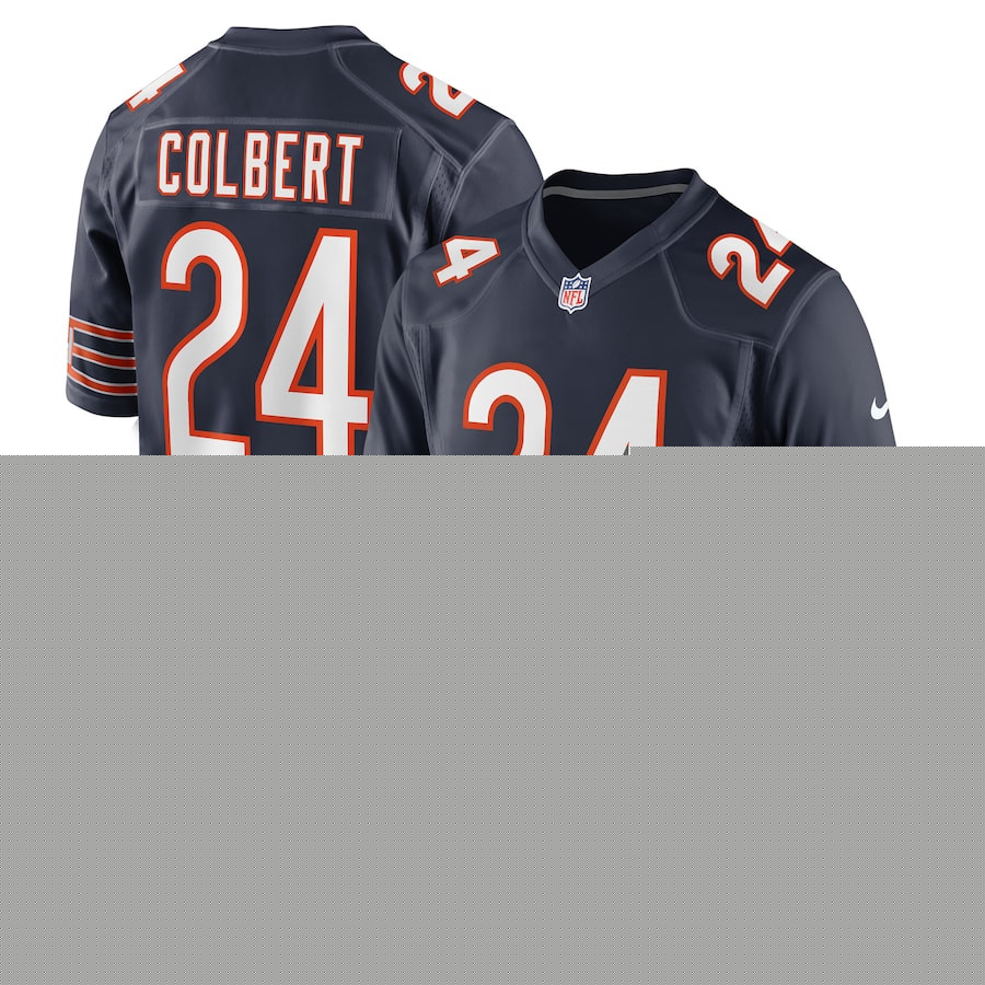 Adrian Colbert 24 Chicago Bears Team Game Men Jersey - Navy JS5863 nicesnker